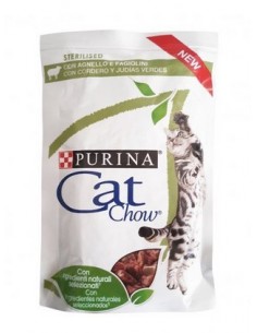 Purina Cat Chow Busta Sterilizzato Agnello e Fagiolini gr 85. Mangime Per Gatti 2