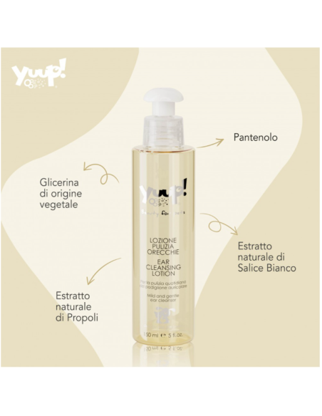 Yuup Lozione Pulizia Orecchie 150 ml. Igienici per cani