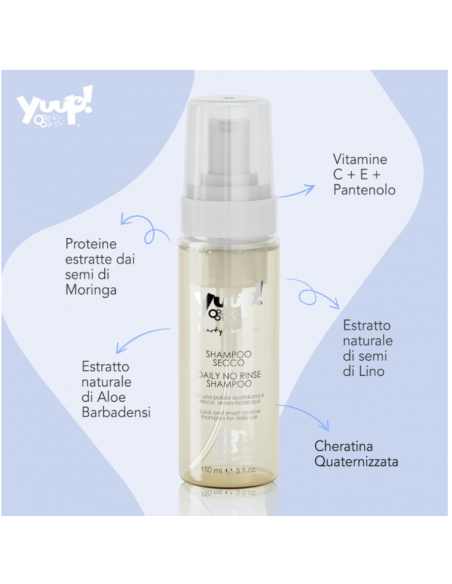Yuup Shampoo a secco 150 ml. Toelettatura per cani .