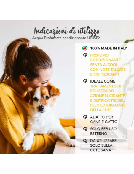Yuup Acqua Profumata Condizionante Unisex Ml 150. Toelettatura per cani.