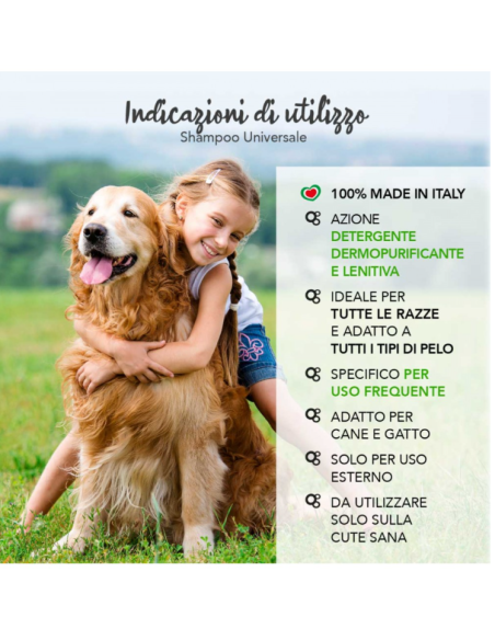 Yuup Shampoo Universale ml 250. Toelettatura per Cani.