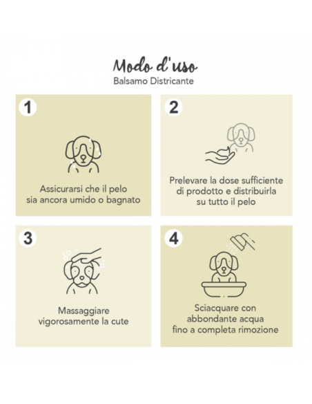 Yuup Balsamo Districante ml 250. Toelettatura per cani  .