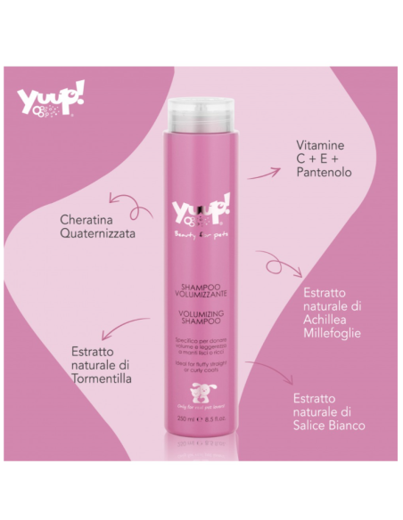 Yuup Shampoo Volumizzante ml 250. Toelettatura per cani