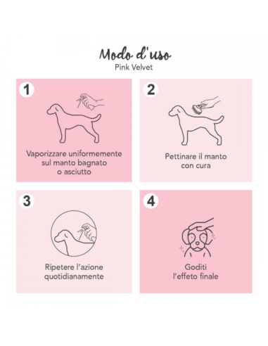 Yuup Pink Velvet Siero Ristrutturante ml 150. Toelettatura per cani
