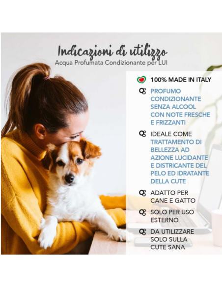 Yuup Acqua Profumata Condizionante per Lui Ml 150. Igiene per cani.