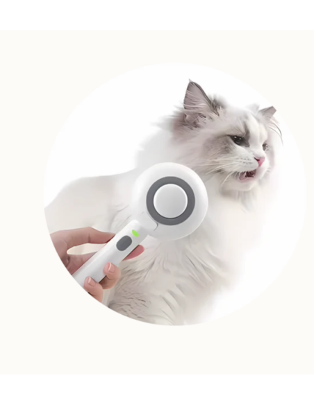 Vapy Pro Spazzola Con Nebulizzatore a Freddo Lilla . Toelettatura per cani.