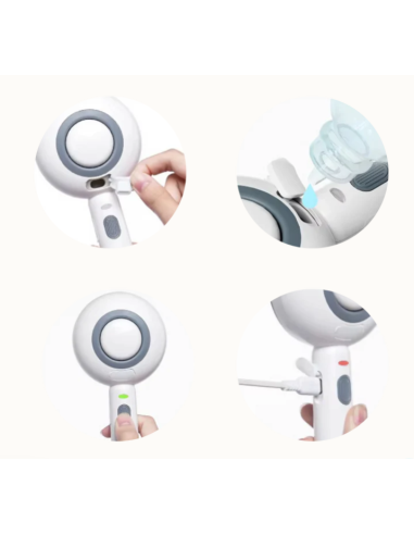 Vapy Pro Spazzola Con Nebulizzatore a Freddo Rosa. Toelettatura per cani.