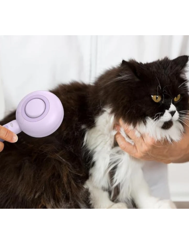Vapy Pro Spazzola Con Nebulizzatore a Freddo Rosa. Toelettatura per cani.