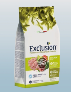 Exclusion Mono Noble Grain Pollo Small Breed kg 7. Crocchette per cani 2