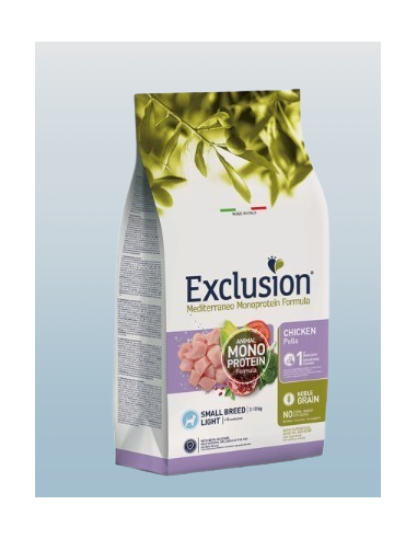 Exclusion Mono Noble Grain Light Small kg 2. Crocchette per cani