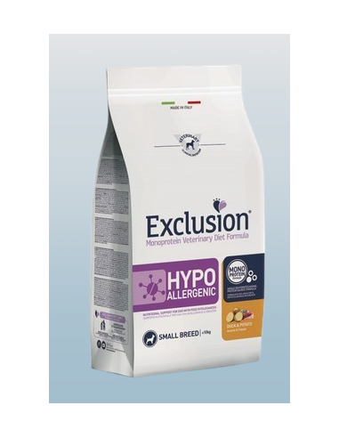 Exclusion Diet Hypoallergenic Anatra e Patate Small Breed kg . Diete Cibo Secco Per Cani