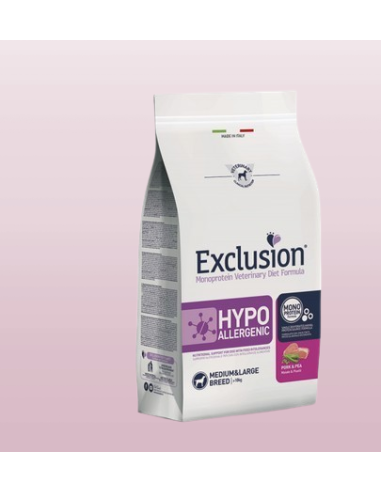 Exclusion Diet Hypoallergenic Maiale e Piselli kg 2. Diete . Cibo Secco per cani