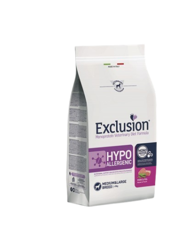 Exclusion Diet Hypoallergenic Maiale e Piselli kg 2. Diete . Cibo Secco per cani