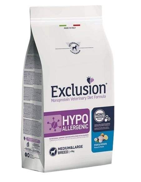 Exclusion Diet Hypoallergenic Pesce e Patate medium Large kg 2. Diete Cibo Secco Per Cani