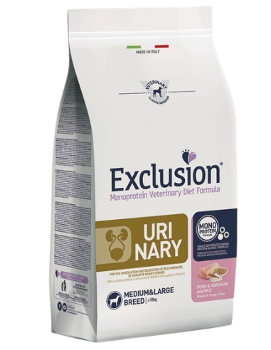 Exclusion Diet Urinary Maiale e Sorghum e Riso kg 2. Diete . Cibo Secco Per cani