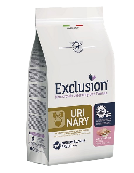 Exclusion Diet Urinary Maiale e Sorghum e Riso kg 2. Diete . Cibo Secco Per cani