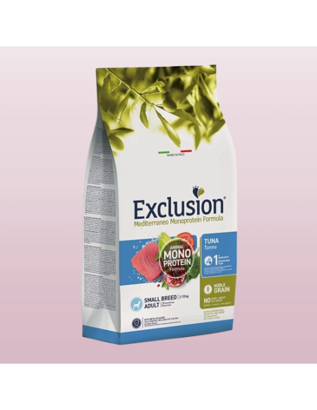 Exclusion Mono Noble Grain Tonno Small Breed kg 2 . Crocchette per cani