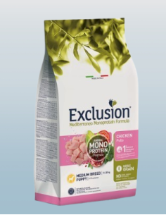Exclusion Mono Noble Grain Puppy  Pollo Medium kg 3. Puppy 2