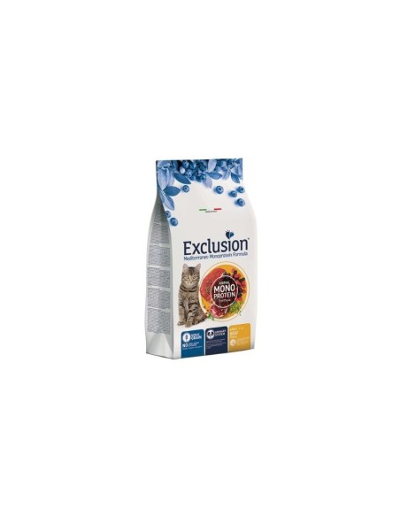Exclusion Monoproteico Manzo gr 300. Cibo Secco Per Gatti