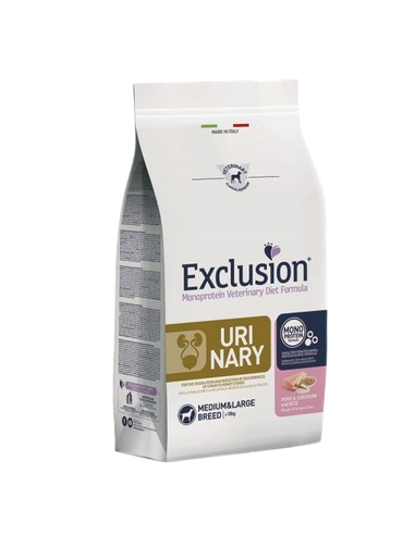 Exclusion Diet Urinary Maiale Sorghum e Riso Medium  Large KG 2. Diete Cibo Secco per Cani