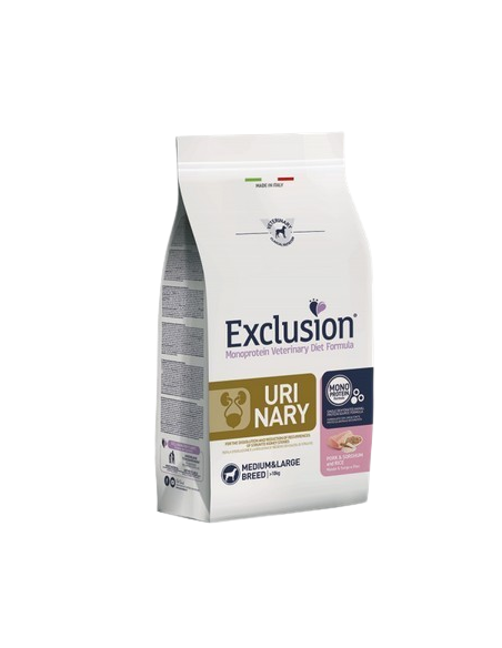 Exclusion Diet Urinary Maiale Sorghum e Riso Medium  Large KG 2. Diete Cibo Secco per Cani