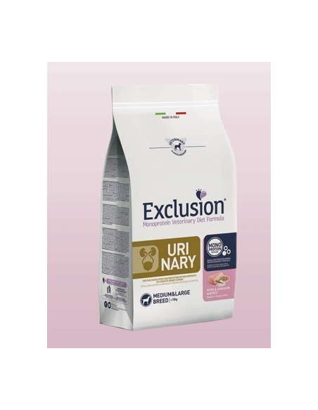 Exclusion Diet Urinary Maiale Sorghum e Riso Medium  Large KG 2. Diete Cibo Secco per Cani
