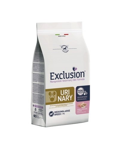 Exclusion Diet Urinary Maiale Sorghum e Riso Medium  Large KG 2. Diete Cibo Secco per Cani