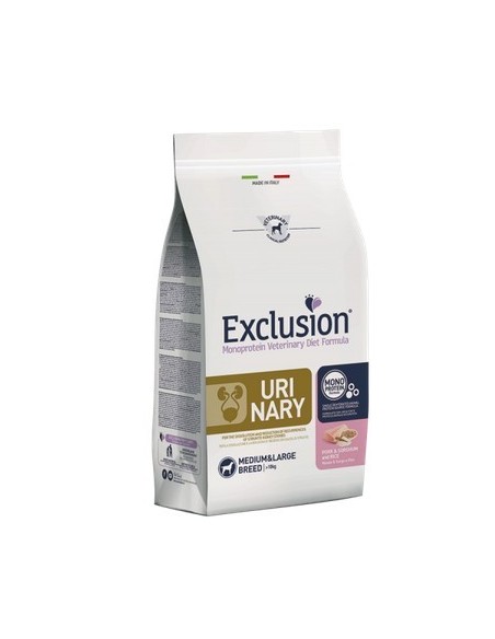 Exclusion Diet Urinary Maiale Sorghum e Riso Medium  Large KG 2. Diete Cibo Secco per Cani