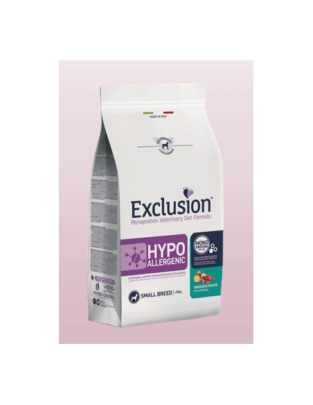 Exclusion Diet Hypoallergenic  Cervo e Patate small breed kg 2. Diete . Cibo Secco Per Cani