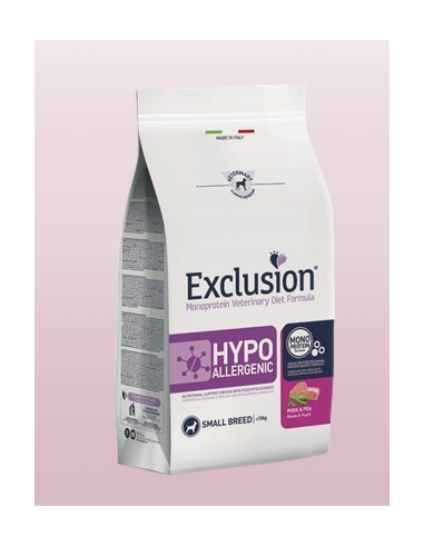 Exclusion Diet Hypoallergenic Maiale E piselli Small kg 2. Diete. Cibo Secco Per Cani