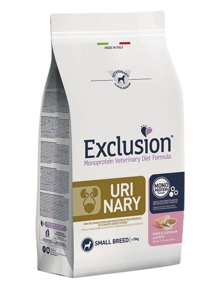 Exclusion Diet Urinary Small Maiale Sorghum e Riso kg 2. Diete . cibo Secco Per Cani