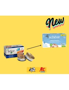 Schesir Cat Tonnetto con Spigola 6x50 Gr. Cibo Umido per Gatti Adulti