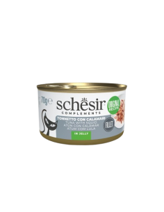 Schesir Tonnetto Con Calamari in jelly gr 70. Cibo Umido Per Gatti.