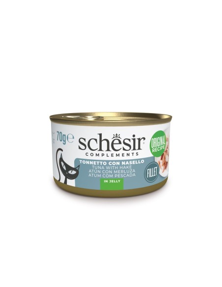 Schesir Tonnetto Con nasello Jelly gr 70. Cibo Umido Per gatti.