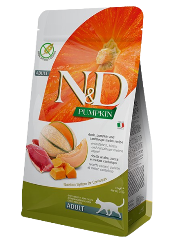 Natural and Delicious Pumpink Gatto Grain free Zucca Anatra e Melone kg 5. Cibo Secco per gatti
