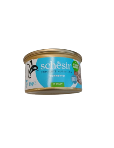 Schesir Tonnetto Orientale Gr.85 Cibo Umido per Gatti Adulti al gusto Tonnetto, lattina da 85 gr.