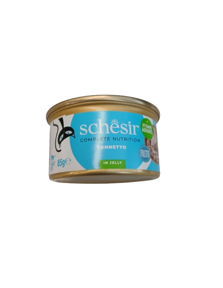Schesir Tonnetto Orientale Gr.85 Cibo Umido per Gatti Adulti al gusto Tonnetto, lattina da 85 gr.