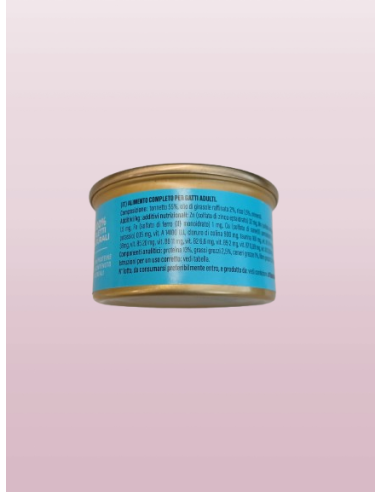 Schesir Tonnetto Orientale Gr.85 Cibo Umido per Gatti Adulti al gusto Tonnetto, lattina da 85 gr.