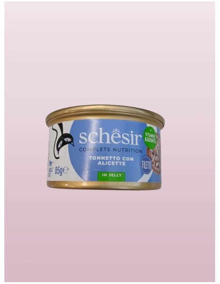 Schesir Tonnetto con Alicette Gr.85 Cibo Umido per Gatti