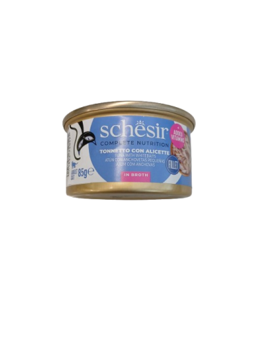 Schesir Tonnetto con Alicette e Riso Gr.85 Cibo Umido per Gatti
