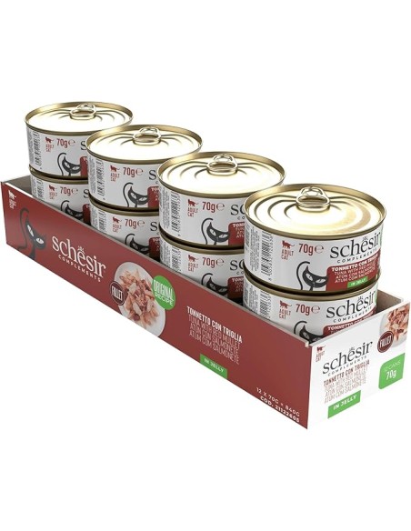 Schesir Tonnetto Con Triglia in jelly gr 70. Cibo umido per gatti