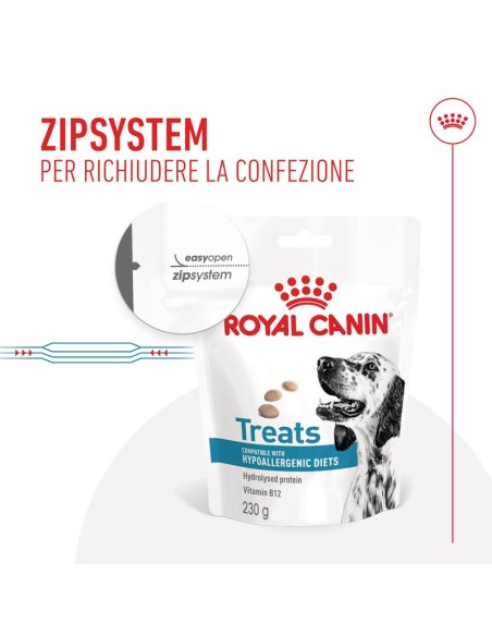 Treats Dog Hypoallergenic  gr.230. Snack Dietetico per cani