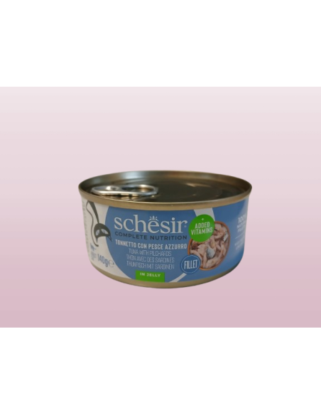 Schesir Tonnetto con Pesce Azzurro Gr.140 Cibo Umido per Gatti