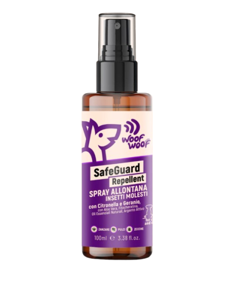 Woof Woof Spray Allontana Insetti 100 ml. Antiparassitari Naturali