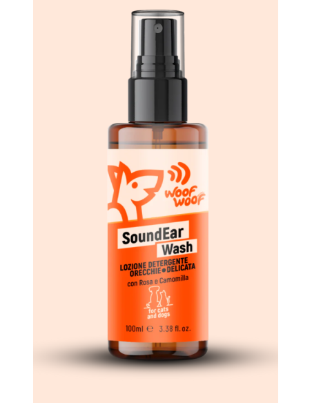 Woof Woof Detergente Orecchie 100 ml. Igiene per cani .