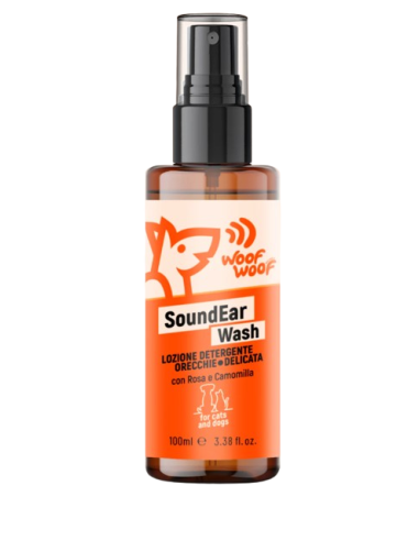 Woof Woof Detergente Orecchie 100 ml. Igiene per cani .