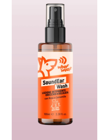 Woof Woof Detergente Orecchie 100 ml. Igiene per cani .
