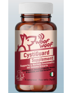 Woof Woof Cysti Guard Supplements 75 compresse . Integratori per  cani e gatti .