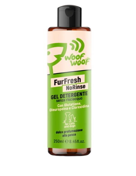 Woof Woof Gel Detergente senza Risciaquo ml 250. Igienici per cani