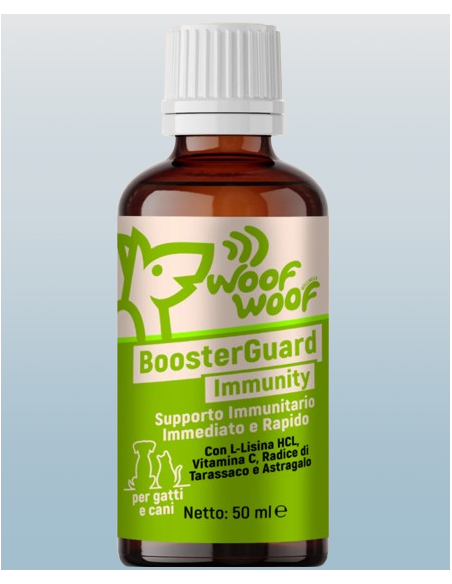 Woof Woof Booster Guard Supplemene 50 ml. Integratori per cani e gatti.